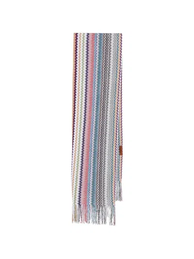 Missoni Fringed Scarf In Gray