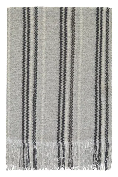 Missoni Fringed Scarf In Grey