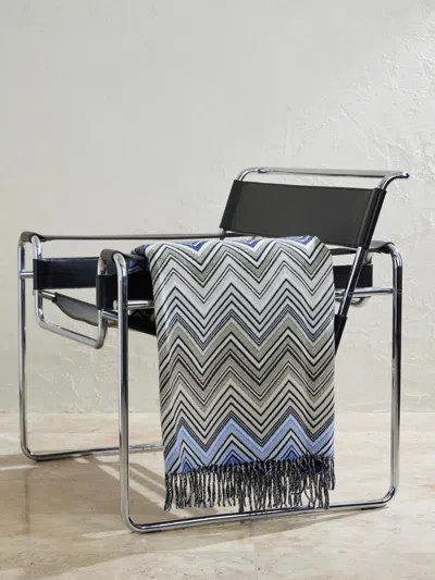 Missoni Fringed Striped Wool-blend Throw In Multi