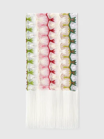 Missoni Fringed Viscose Blend Stole In Multicoloured