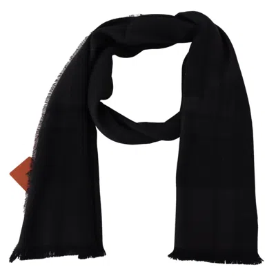 Missoni Fringed Wool Scarf In Black