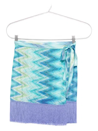 Missoni Fringed Wrap Mini Skirt