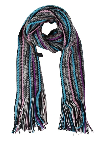 Missoni Fringed Zig-zag Scarf In Multi