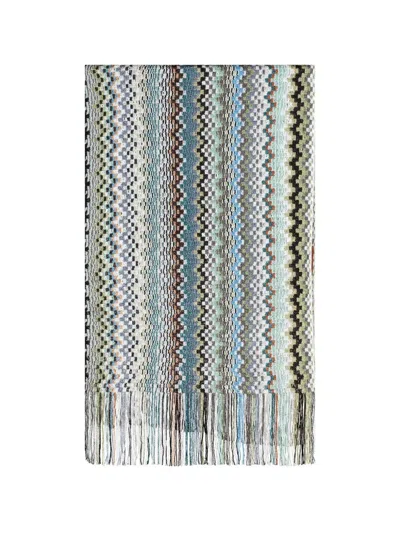 Missoni Fringe-trim Scarf In Animal Print