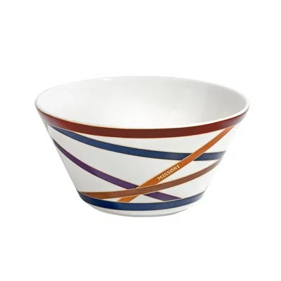 Missoni Fruit Bowls Nastri Set Of 2  Multicolor Diam. 5 In, H 2.5 In