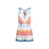Missoni Chevron Sleeveless Jumpsuit In White