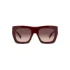 Missoni Full Frame Sunglasses In Burgundy
