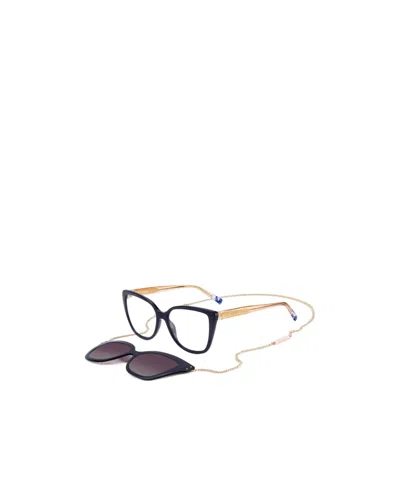 Missoni Full-frame Clip-on Sunglasses In Black