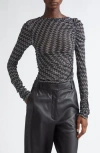 Missoni Gathered Asymmetric Neck Knit Top In Multi