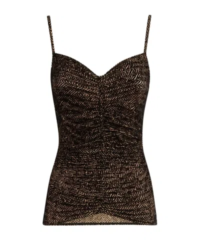Missoni Gathered Suspenders In Brown