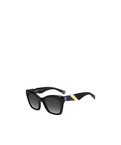 Missoni Geometric Frame Sunglasses In Dark Grey Shaded