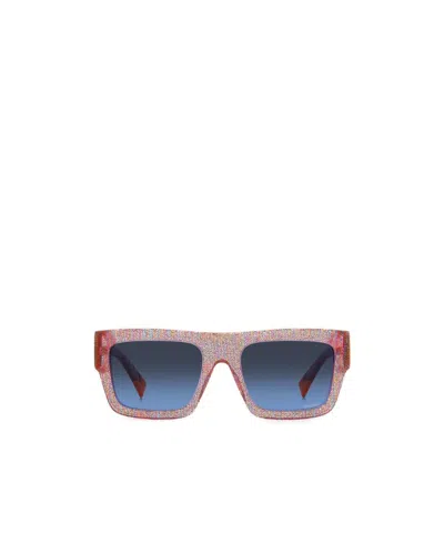 MISSONI GEOMETRIC FRAME SUNGLASSES