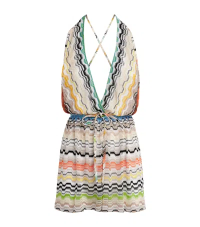 Missoni Geometric Halter Playsuit