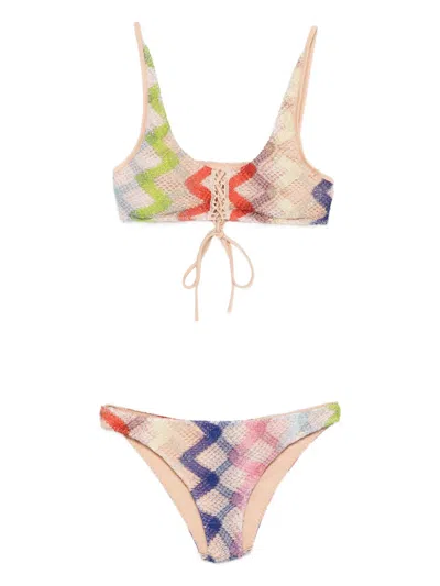 Missoni Geometric-pattern Bikini In Multi