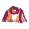 Missoni Geometric Pattern Fringed Scarf In Vibrant Hues In Multicolor