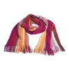 Missoni Geometric Pattern Fringed Scarf In Vibrant Hues In Multicolor