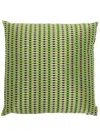 Missoni Geometric-pattern Pillow In Grün