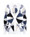 Missoni Geometric-pattern V-neck Cardigan In Multi