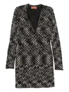 Missoni Geometric-pattern V-neck Dress In Black