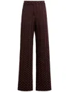 Missoni Geometric-patterned Trousers In Brown