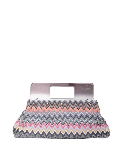 Missoni Geometric Print Clutch In Multicolor