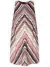 Missoni Zigzag Print Mini Dress In Pink