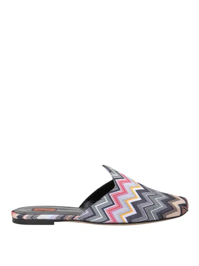 MISSONI GEOMETRIC PRINT SLIPPERS