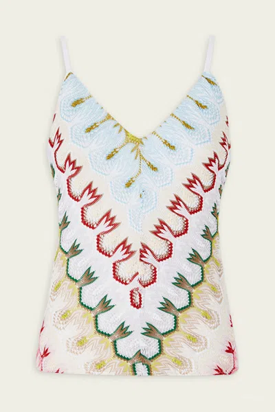 MISSONI GEOMETRIC TANK TOP IN MULTICOLOR