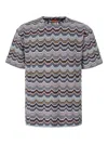 Missoni Mens Multicolor Regular-fit Graphic-pattern Cotton-knit T-shirt In Multi