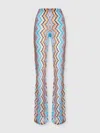 Missoni Zigzag High-rise Flared Pants In Multi