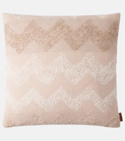 Missoni Gesetti Zigzag Cushion In Pink