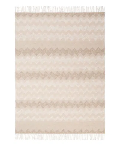 Missoni Gessetti Throw (130cm X 190cm) In Neutrals