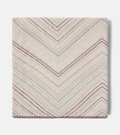 Missoni Gessetti Zigzag Wool And Cashmere Throw In Pink