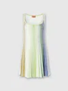 Missoni Sleeveless Paillette Stripe Knit Mini Dress In Multi