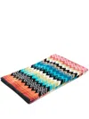 Missoni Zigzag-pattern Cotton Bath Mat In Rosa