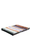 Missoni Zigzag-pattern Cotton Towel In Violett