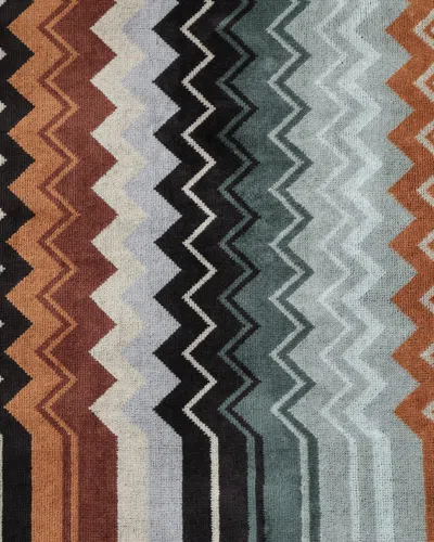 Missoni Giacomo Bath Sheet In Verde Multi