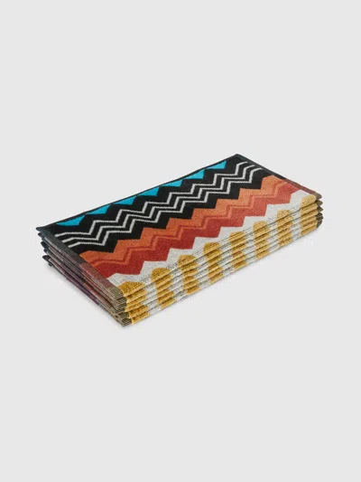 Missoni Giacomo Face Towels 30x30 Cm 6 Pieces In Multi