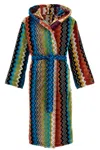 Missoni 'giacomo' Hooded Bathrobe In Multi