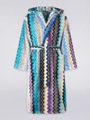 Missoni Giacomo Hooded Bathrobe In Multicoloured