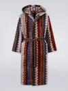 Missoni Giacomo Hooded Bathrobe In Multicoloured