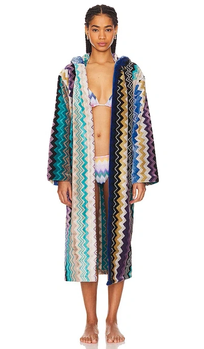 Missoni Giacomo Hooded Bathrobe In N,a