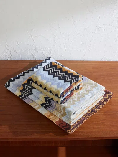 Missoni Giacomo Set Of Five Striped Cotton-terry Towels In Multi