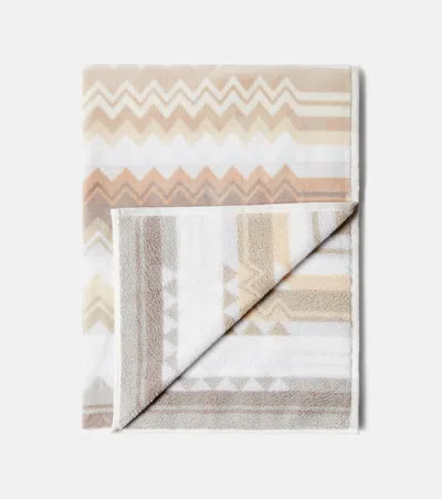 Missoni Giacomo Zigzag Cotton Terry Bath Mat In Red