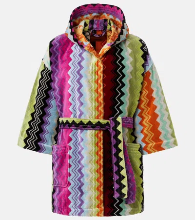 Missoni Giacomo Zigzag Cotton Terry Bathrobe