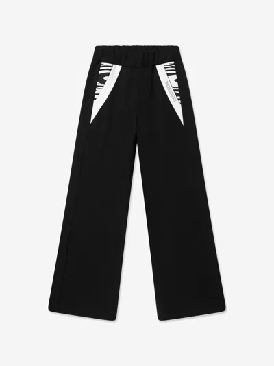 Missoni Kids' Logo-embellished Track Trousers In Black