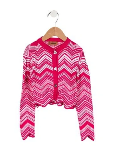 Pre-owned Missoni Babies' Girls' Cardigan In Pink