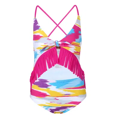 Missoni Kids' Girls Cut Out One Piece Multicolour