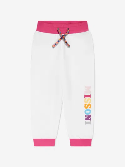 Missoni Babies'  Girls Logo Joggers In White