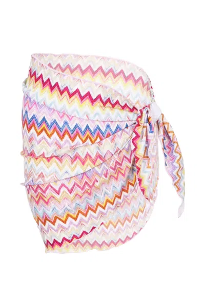 Missoni Girls Multi Color Zigzag Pattern Sarong